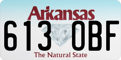 AR license plate 613OBF