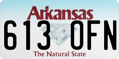 AR license plate 613OFN