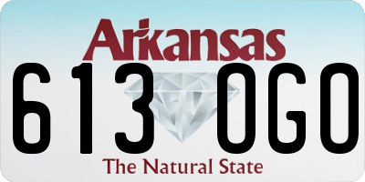 AR license plate 613OGO