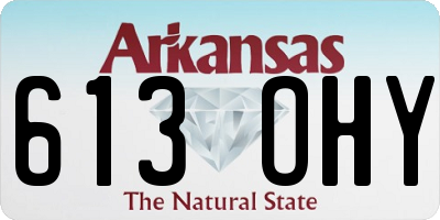 AR license plate 613OHY