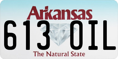 AR license plate 613OIL