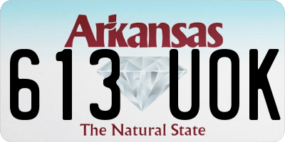 AR license plate 613UOK