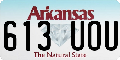 AR license plate 613UOU