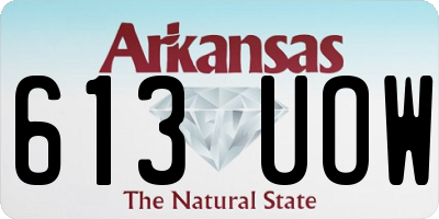 AR license plate 613UOW
