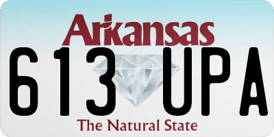 AR license plate 613UPA