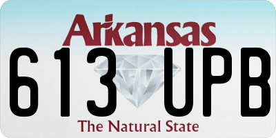 AR license plate 613UPB