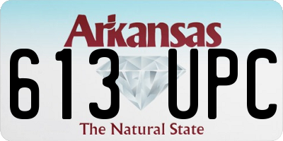 AR license plate 613UPC