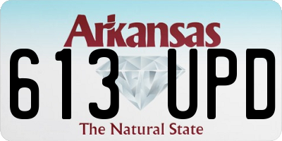 AR license plate 613UPD