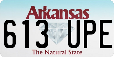AR license plate 613UPE