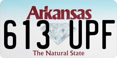 AR license plate 613UPF
