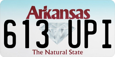 AR license plate 613UPI