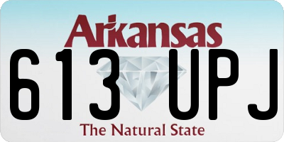 AR license plate 613UPJ