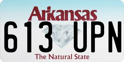 AR license plate 613UPN