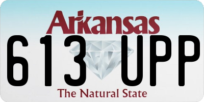 AR license plate 613UPP