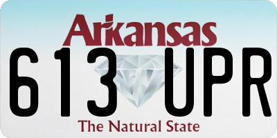 AR license plate 613UPR