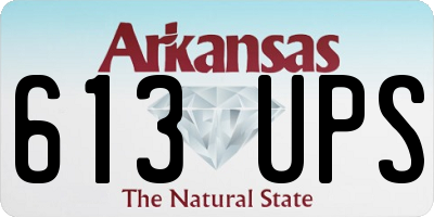 AR license plate 613UPS
