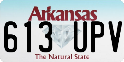 AR license plate 613UPV