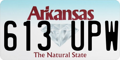AR license plate 613UPW