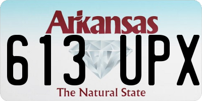 AR license plate 613UPX