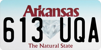 AR license plate 613UQA
