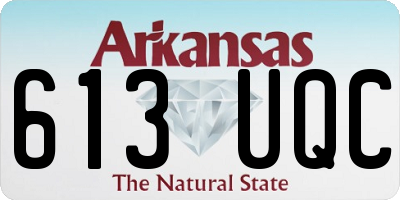 AR license plate 613UQC