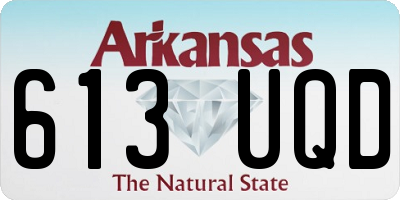 AR license plate 613UQD
