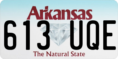 AR license plate 613UQE