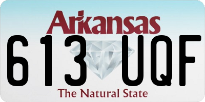 AR license plate 613UQF