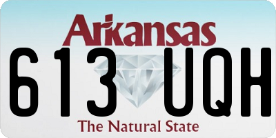 AR license plate 613UQH