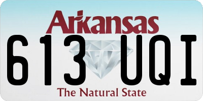 AR license plate 613UQI