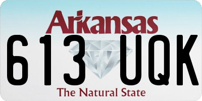 AR license plate 613UQK