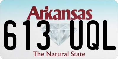 AR license plate 613UQL