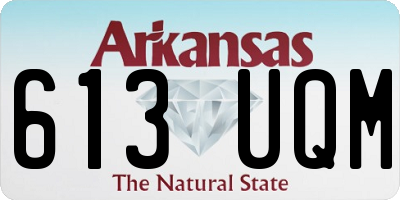 AR license plate 613UQM