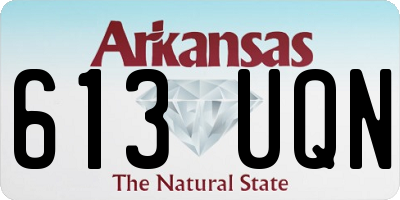 AR license plate 613UQN
