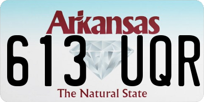 AR license plate 613UQR