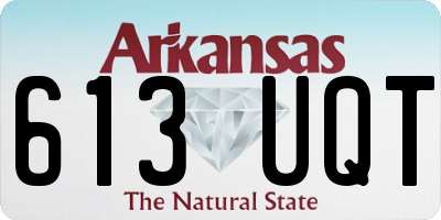 AR license plate 613UQT