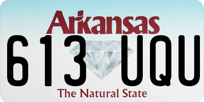 AR license plate 613UQU