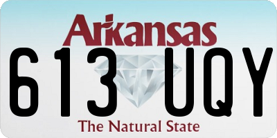 AR license plate 613UQY