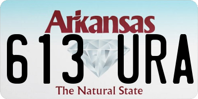 AR license plate 613URA