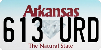 AR license plate 613URD