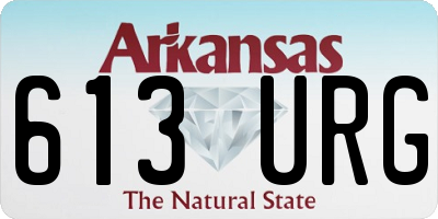 AR license plate 613URG