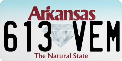 AR license plate 613VEM