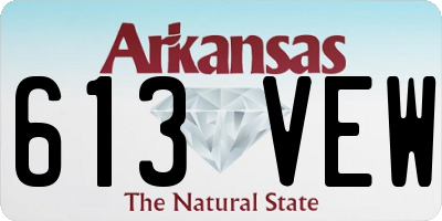 AR license plate 613VEW