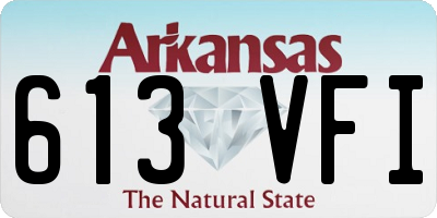 AR license plate 613VFI