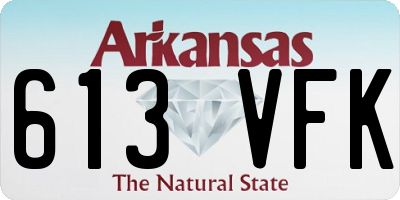 AR license plate 613VFK