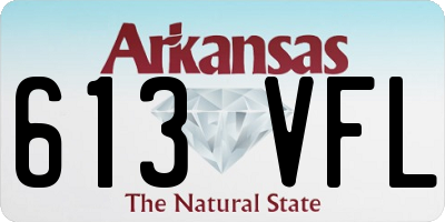 AR license plate 613VFL