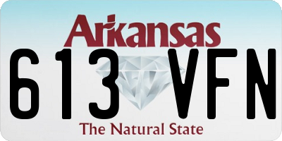 AR license plate 613VFN