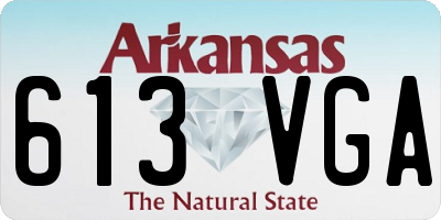 AR license plate 613VGA