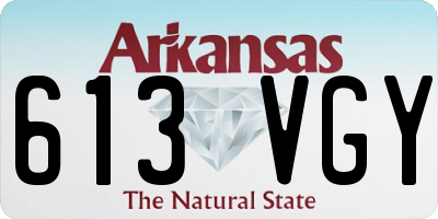AR license plate 613VGY