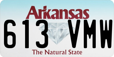 AR license plate 613VMW